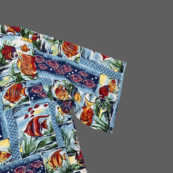 Joe Kealuha's Reyn Spooner Multicolor Tropical SS Shirt Size M GUC - Picture 2 of 6